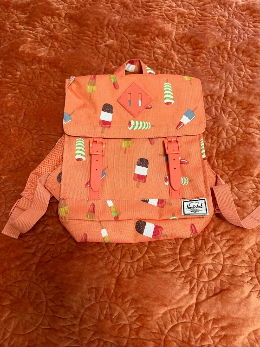 Herschel Supply Company Kids' Orange Popsicle Pattern Backpack
